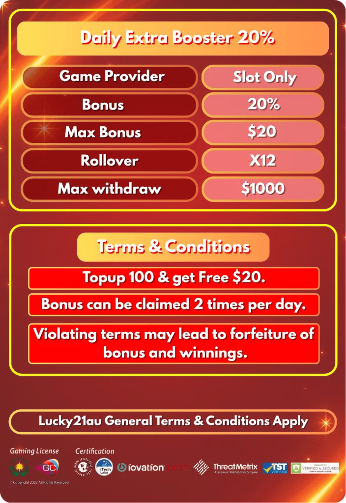 daily extra booster promotion