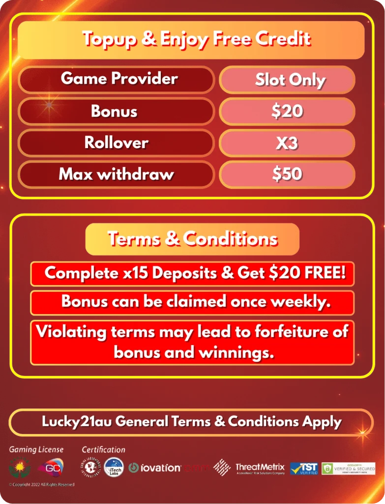 topup enjoy free credit 20 promotion